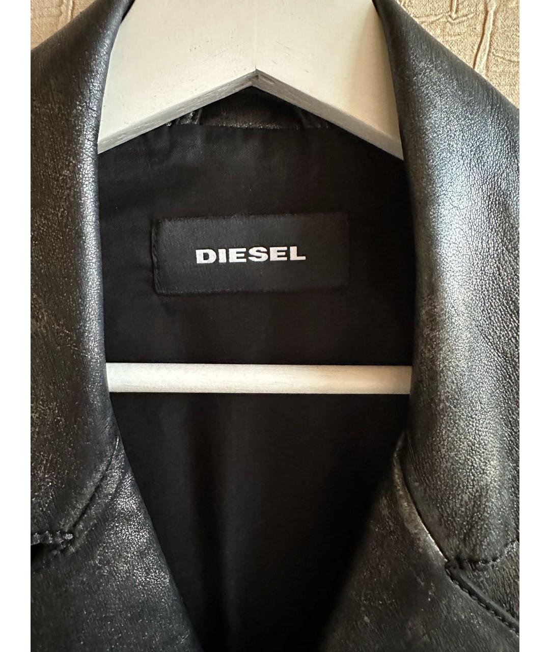 DIESEL Черная кожаная куртка, фото 7