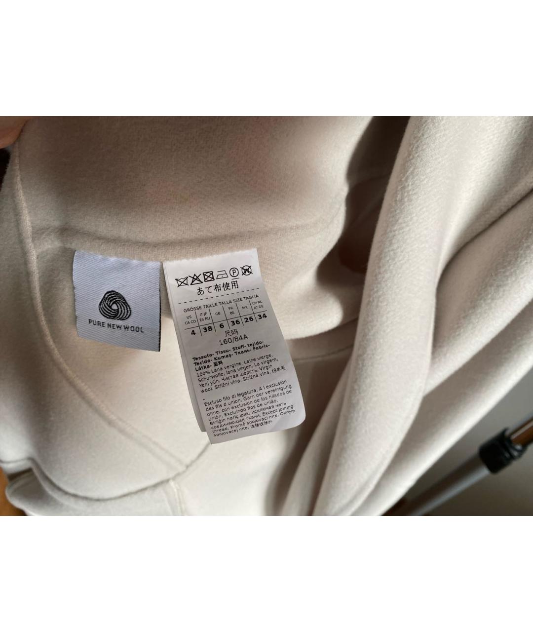 'S MAX MARA Бежевое шерстяное пальто, фото 5