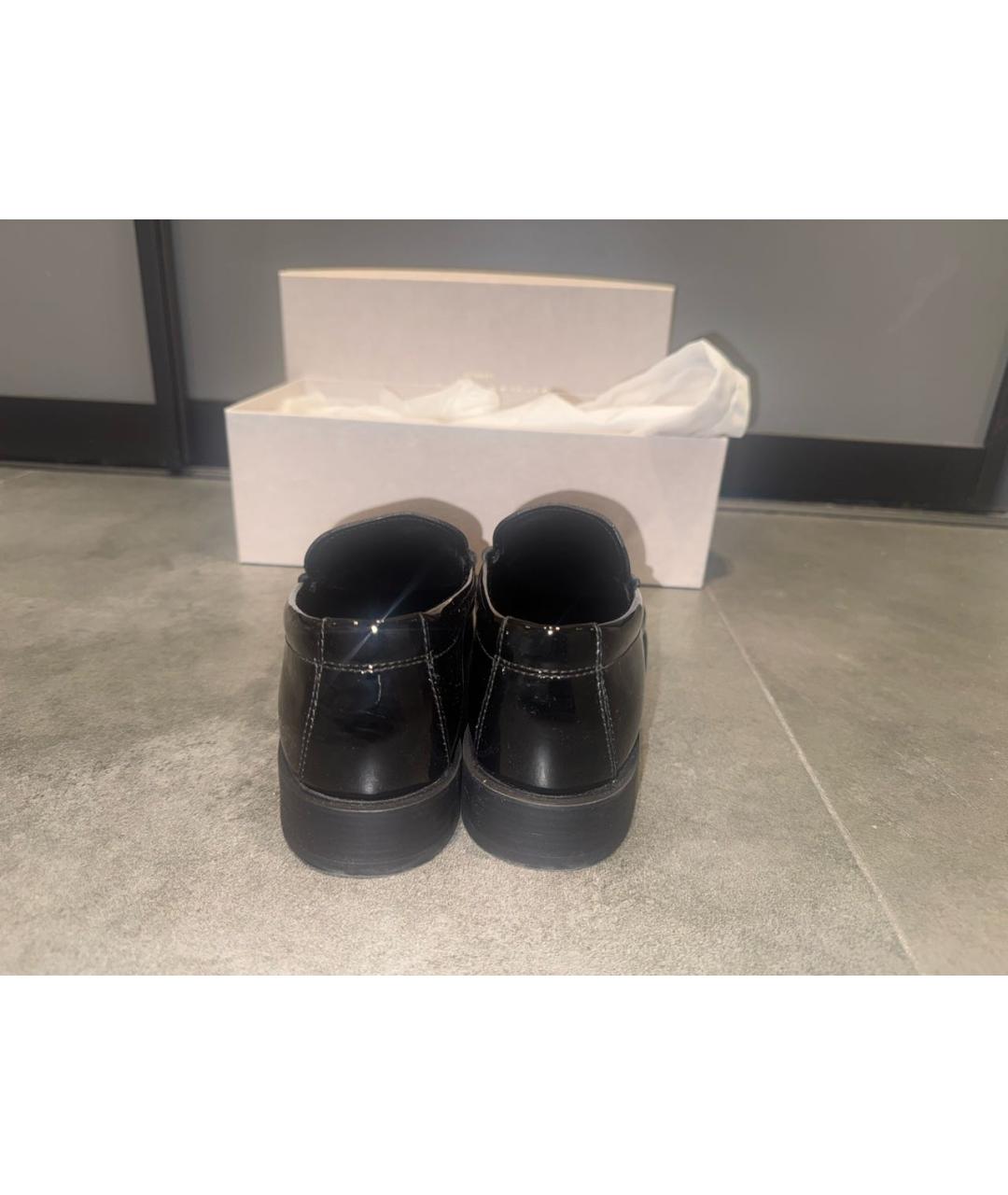 JIMMY CHOO Черные кожаные лоферы, фото 4