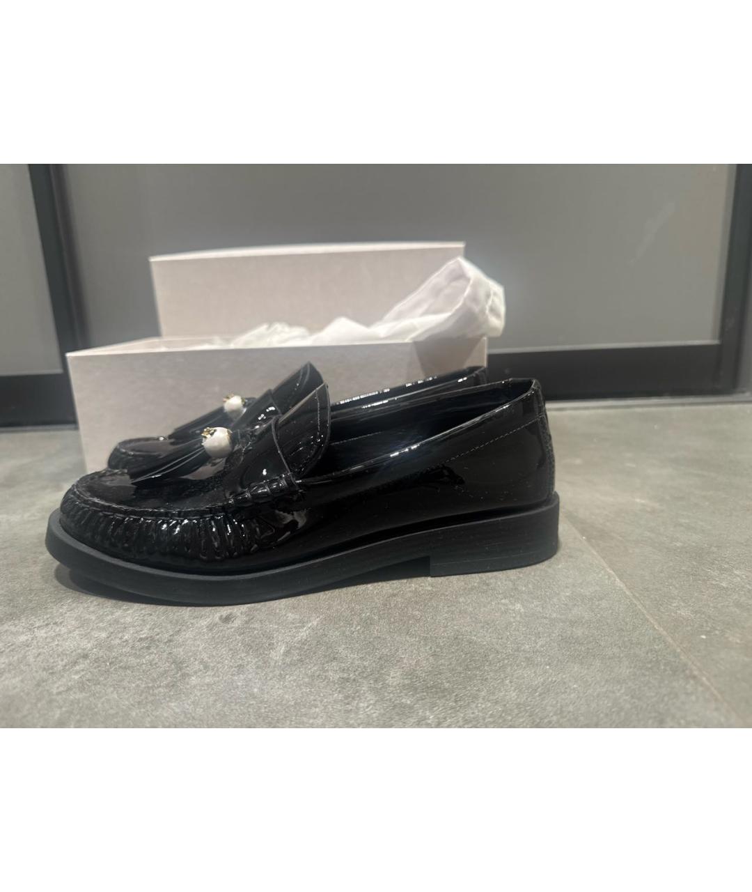 JIMMY CHOO Черные кожаные лоферы, фото 7