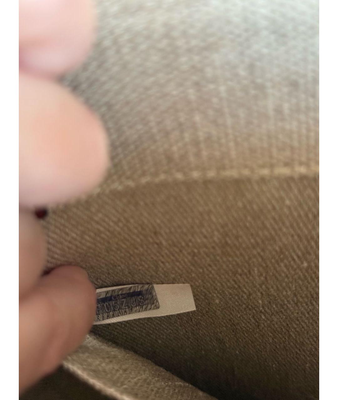 CHLOE Бежевая льняная сумка тоут, фото 5