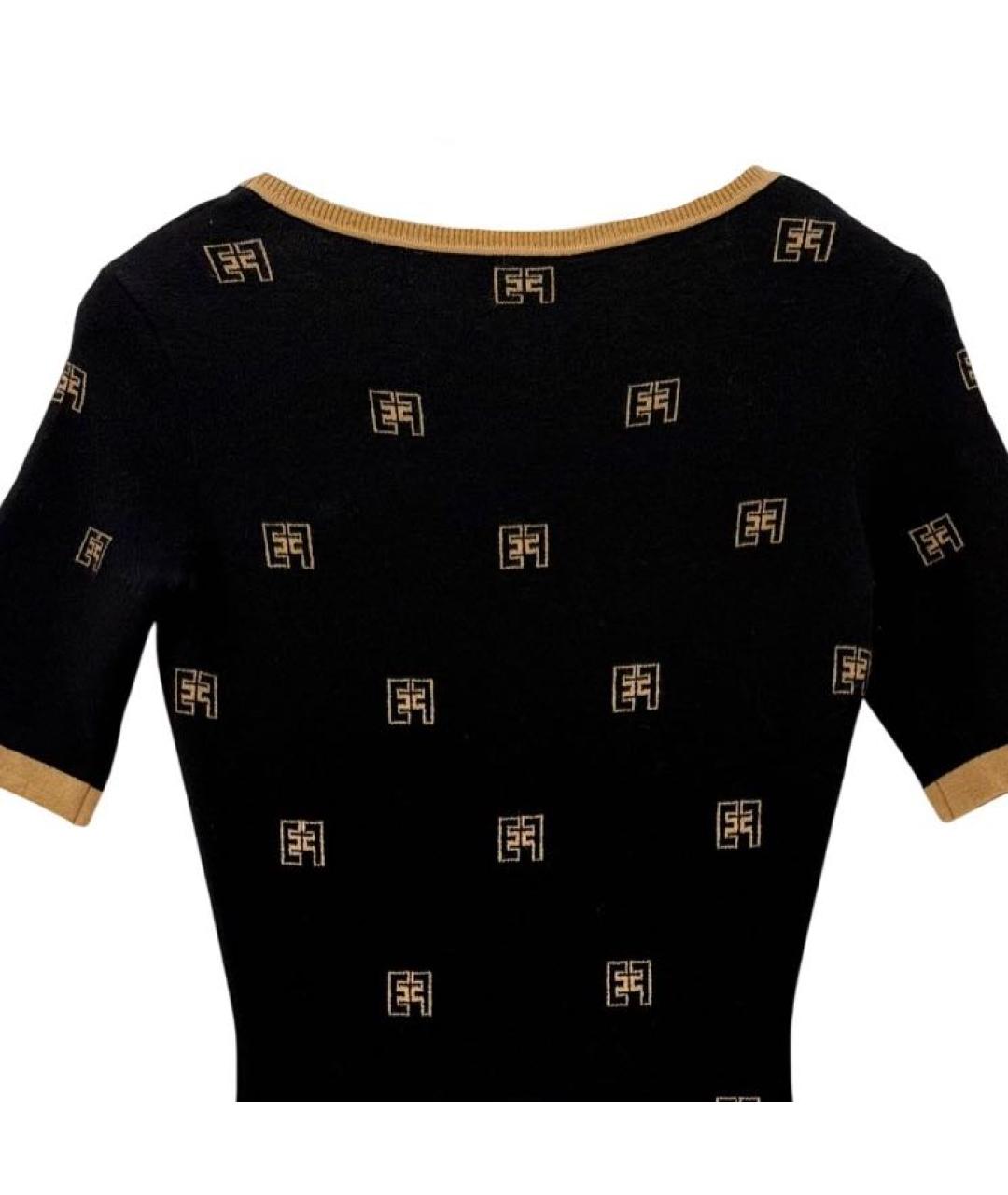 ELISABETTA FRANCHI Черный шерстяной комбинезон, фото 3