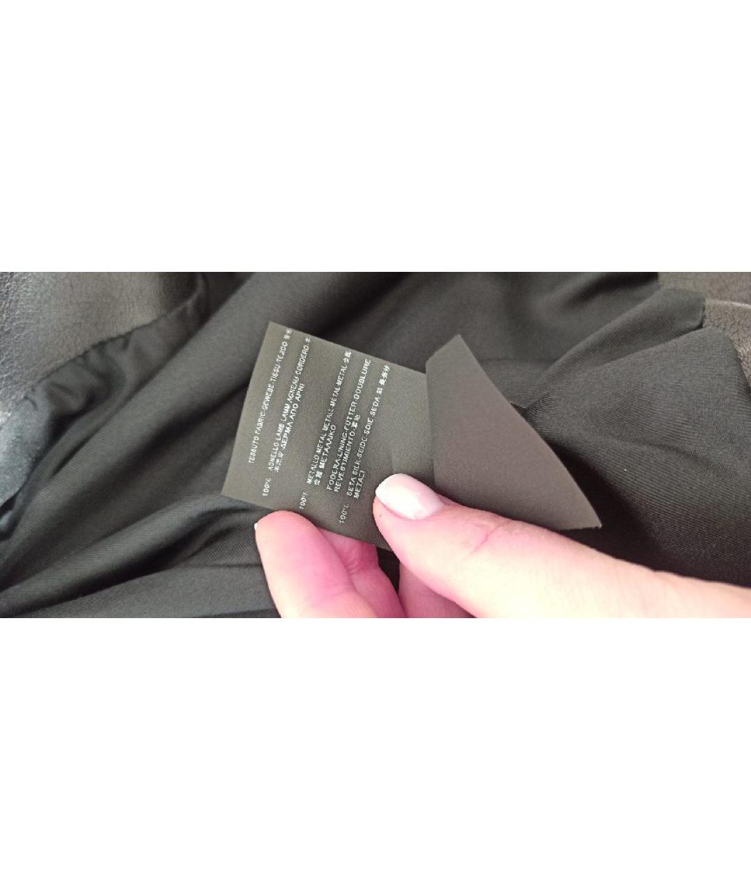 SAINT LAURENT Черный кожаный жакет/пиджак, фото 6