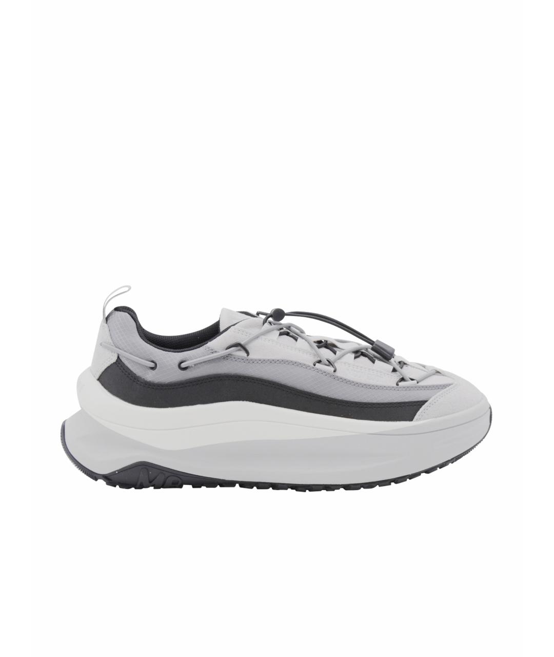 MOON BOOT Серые синтетические низкие кроссовки / кеды, фото 1