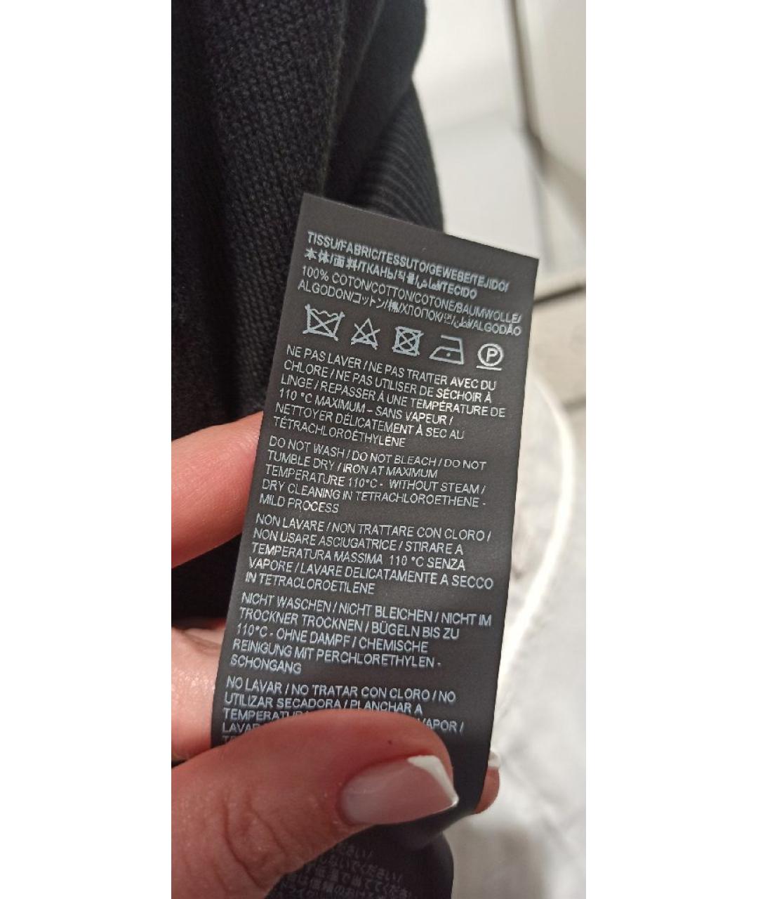 SAINT LAURENT Черная хлопковая майка, фото 5