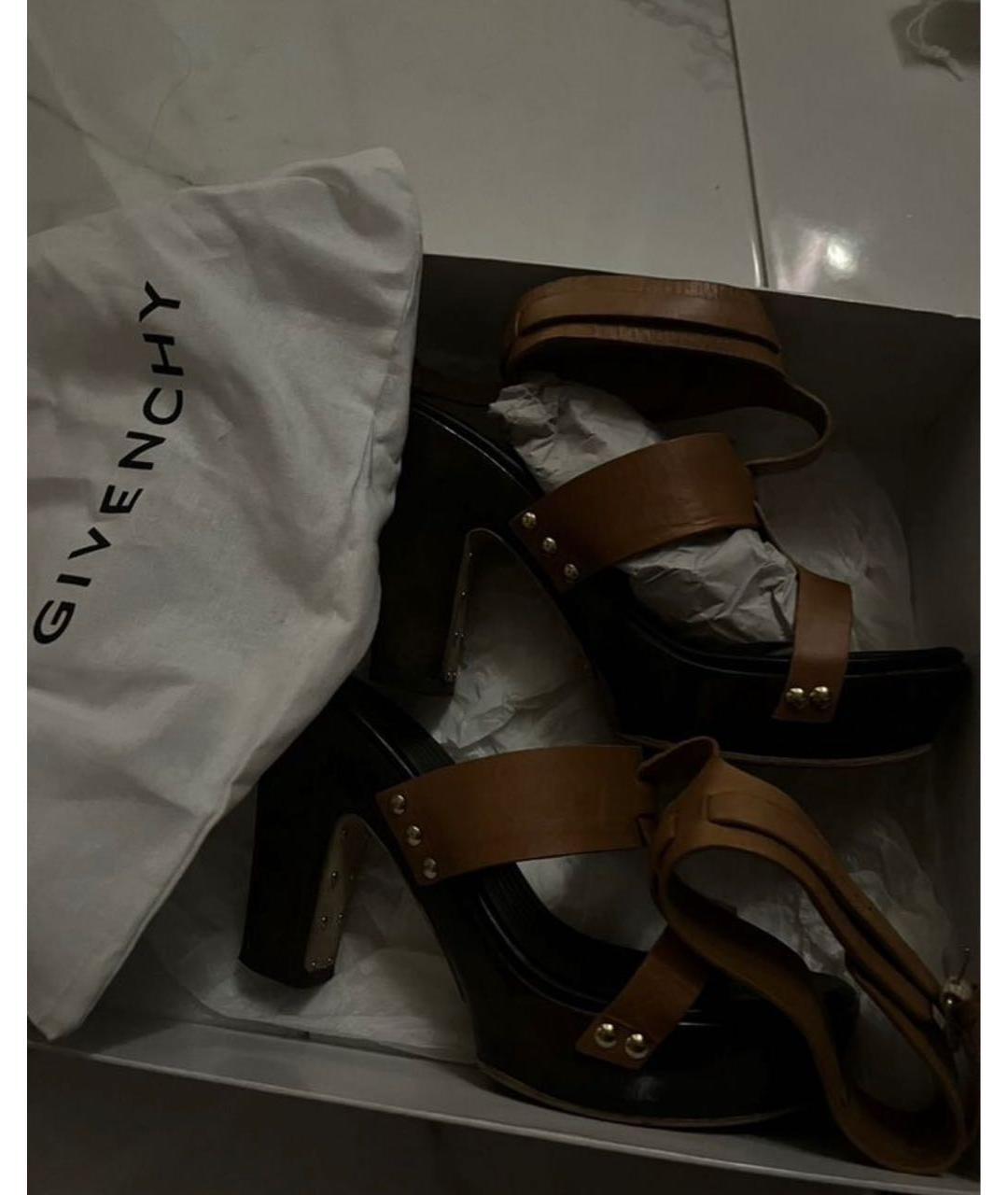 GIVENCHY Коричневые мюли, фото 4