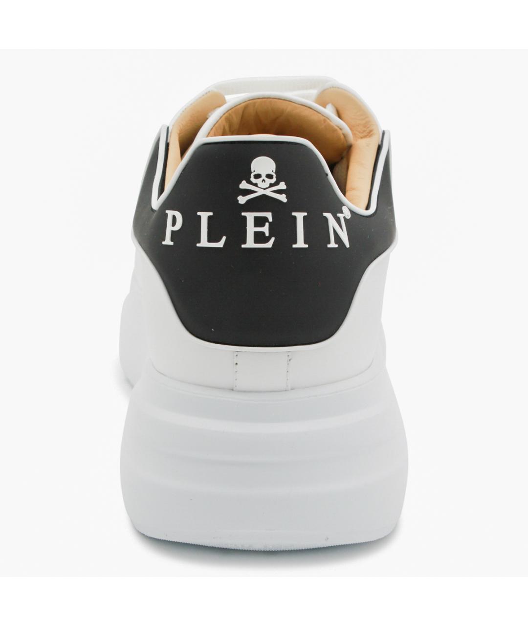 PHILIPP PLEIN Белые низкие кроссовки / кеды, фото 4
