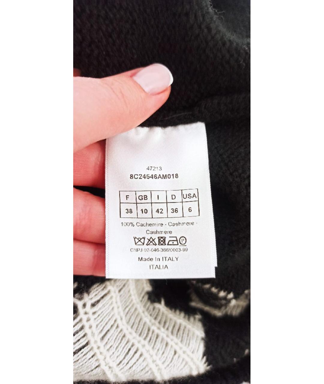 CHRISTIAN DIOR Черный кашемировый джемпер / свитер, фото 5