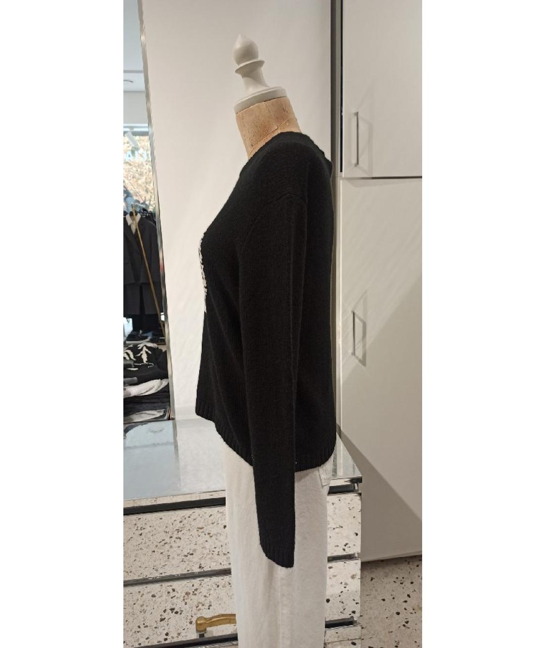 CHRISTIAN DIOR Черный кашемировый джемпер / свитер, фото 2