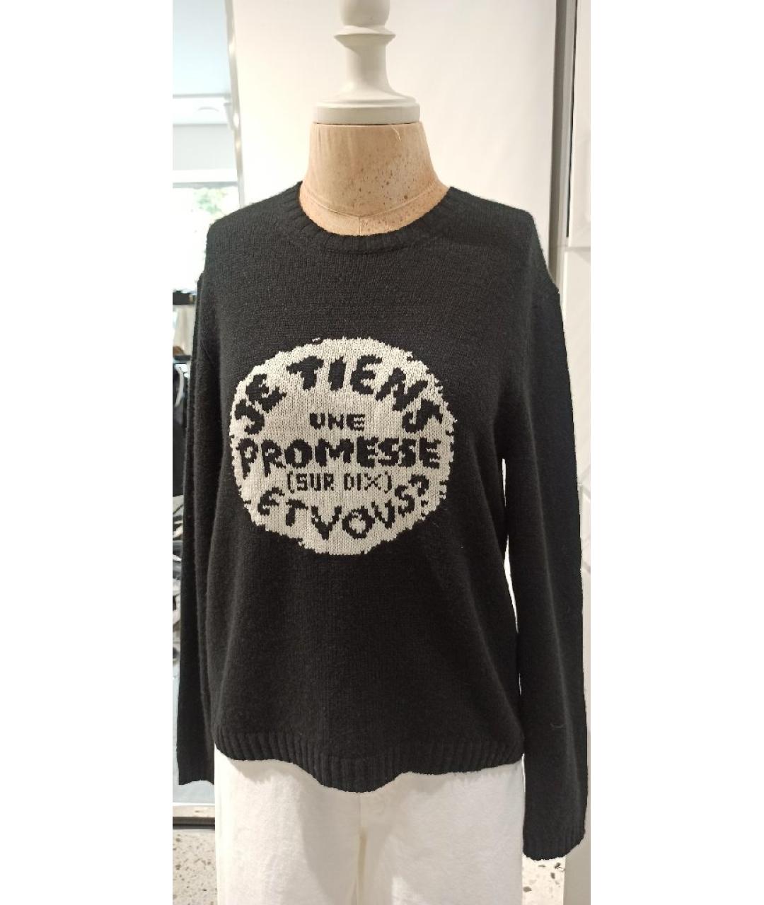 CHRISTIAN DIOR Черный кашемировый джемпер / свитер, фото 4
