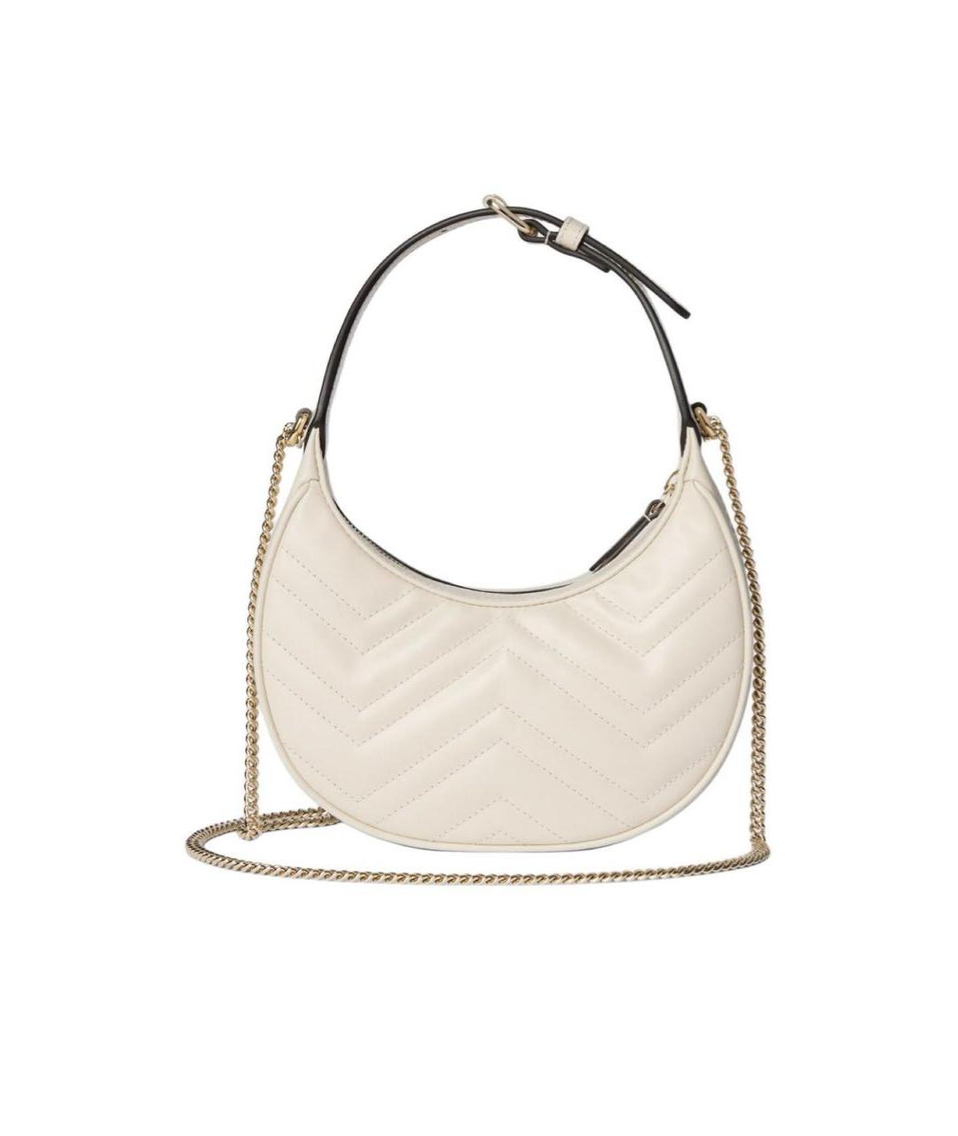 GUCCI Бежевая кожаная сумка с короткими ручками, фото 3