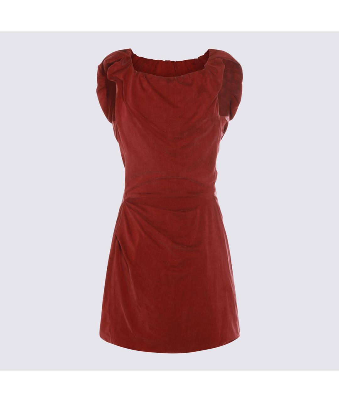 VIVIENNE WESTWOOD Красное вискозное коктейльное платье, фото 2