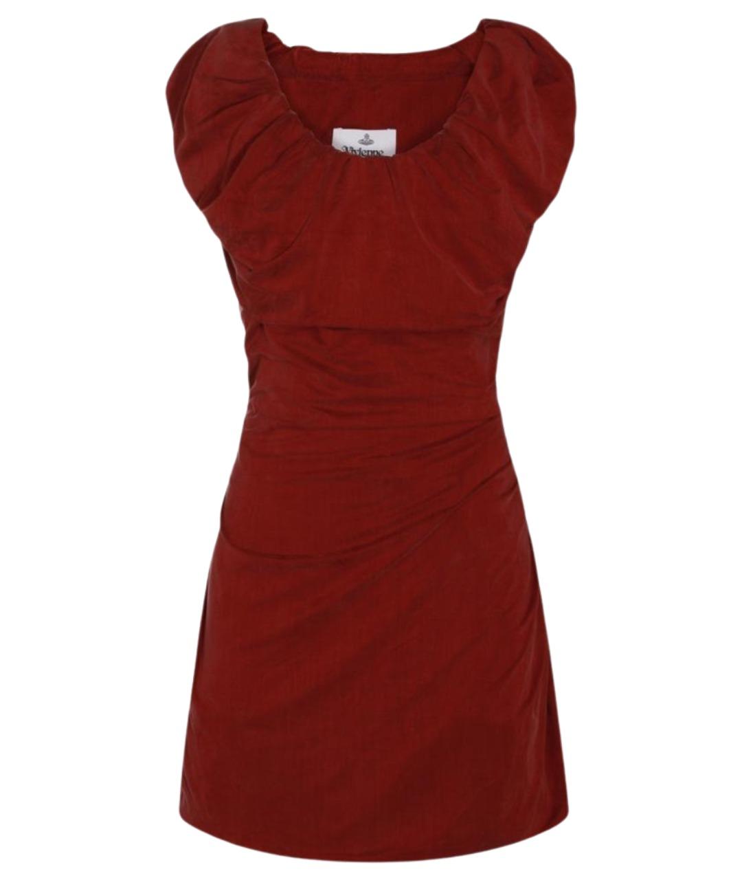 VIVIENNE WESTWOOD Красное вискозное коктейльное платье, фото 1