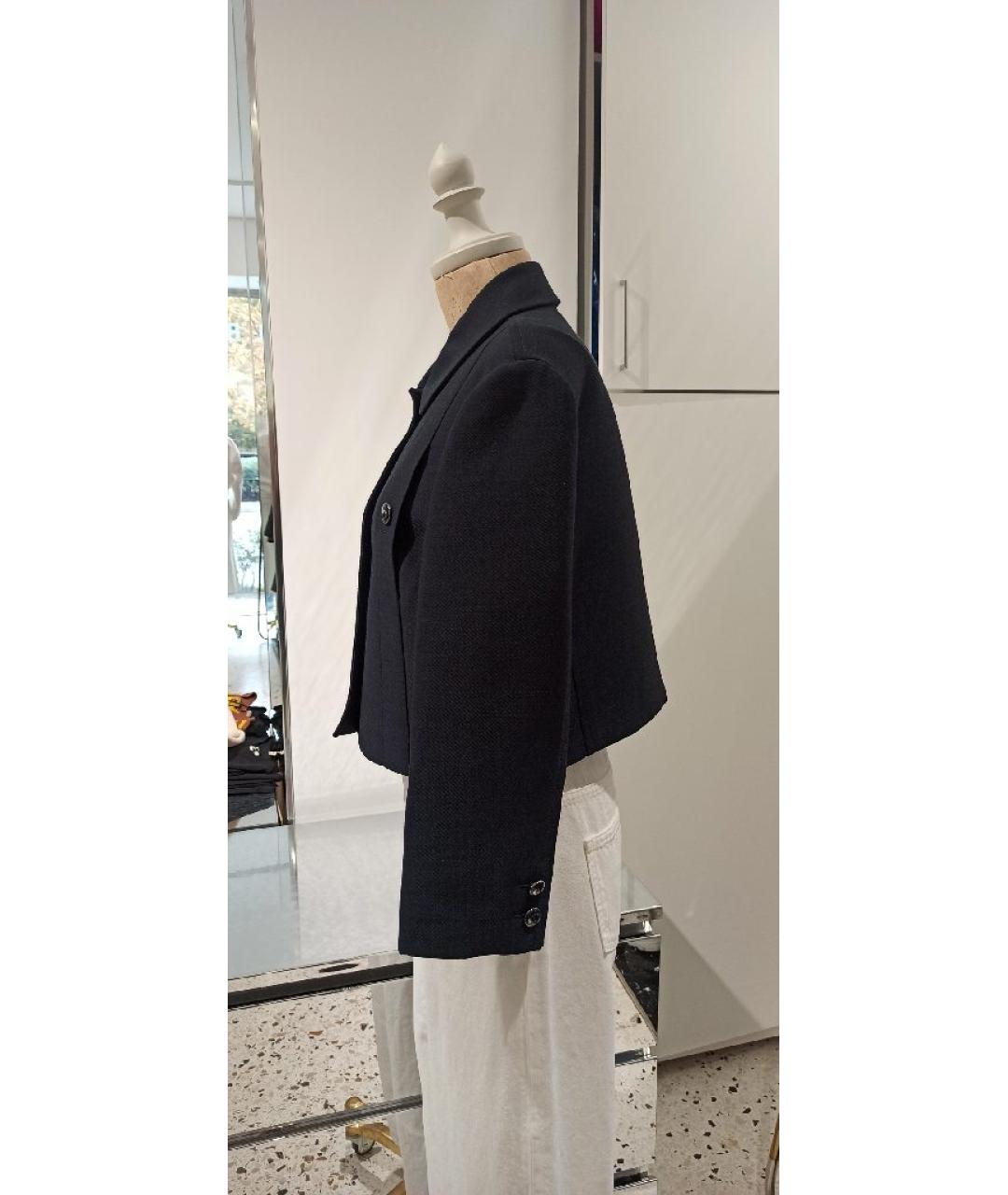 CHRISTIAN DIOR Темно-синий жакет/пиджак, фото 2