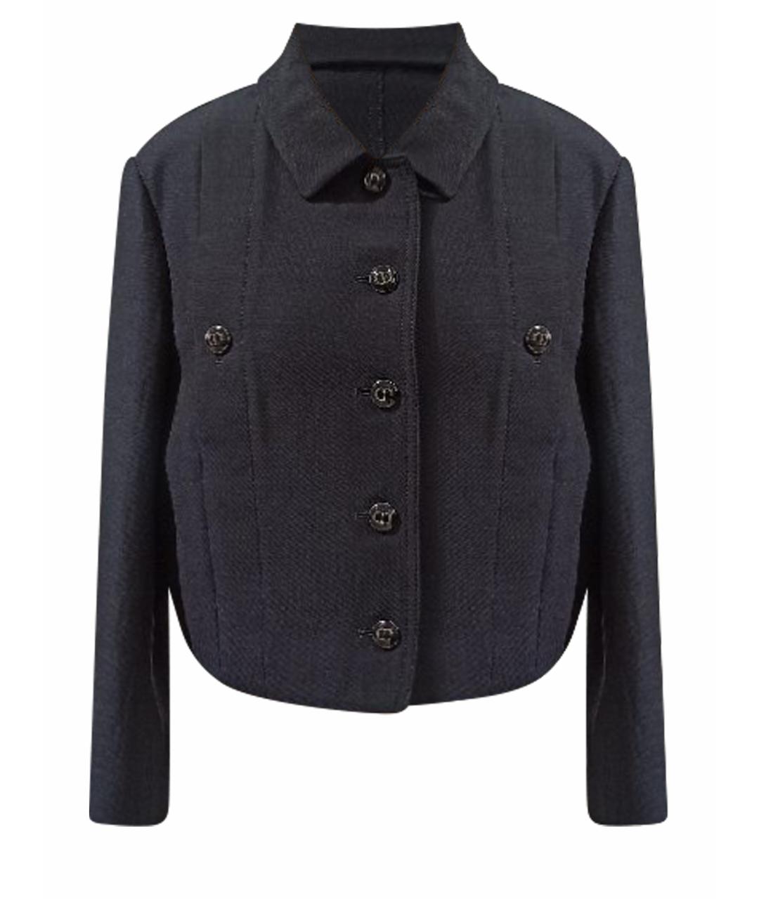 CHRISTIAN DIOR Темно-синий жакет/пиджак, фото 1