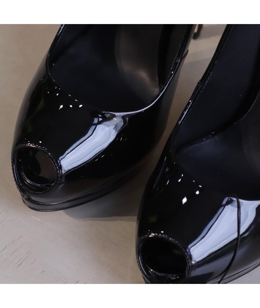 GIUSEPPE ZANOTTI DESIGN Черные туфли из лакированной кожи, фото 4