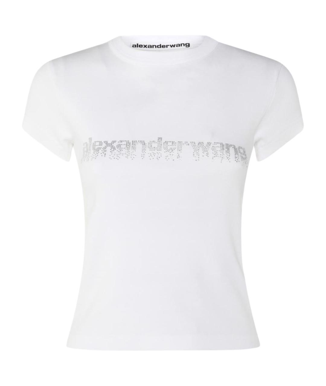 ALEXANDER WANG Белая хлопковая футболка, фото 1