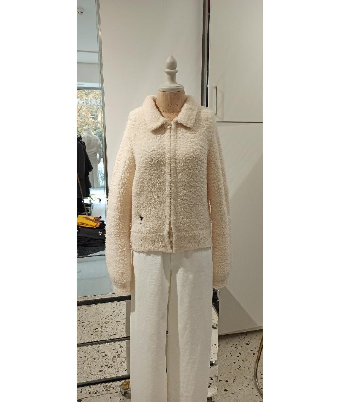 CHRISTIAN DIOR Бежевая шерстяная куртка, фото 8