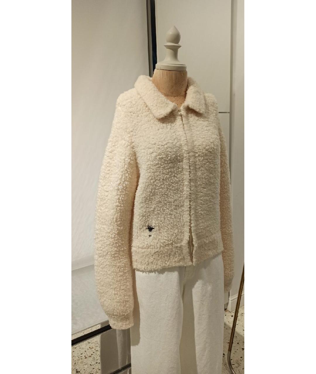 CHRISTIAN DIOR Бежевая шерстяная куртка, фото 4