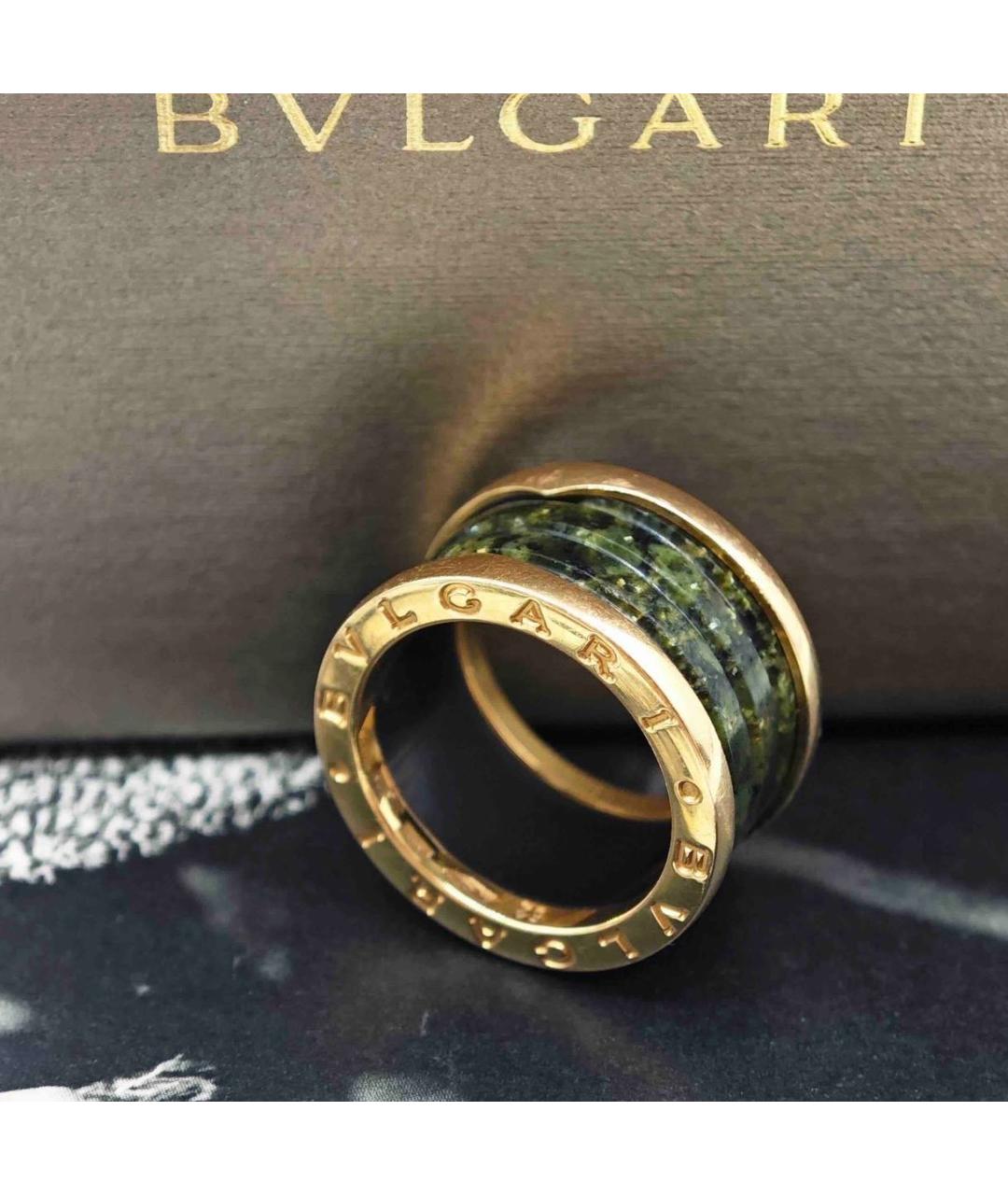 BVLGARI Зеленые кольцо из розового золота, фото 3