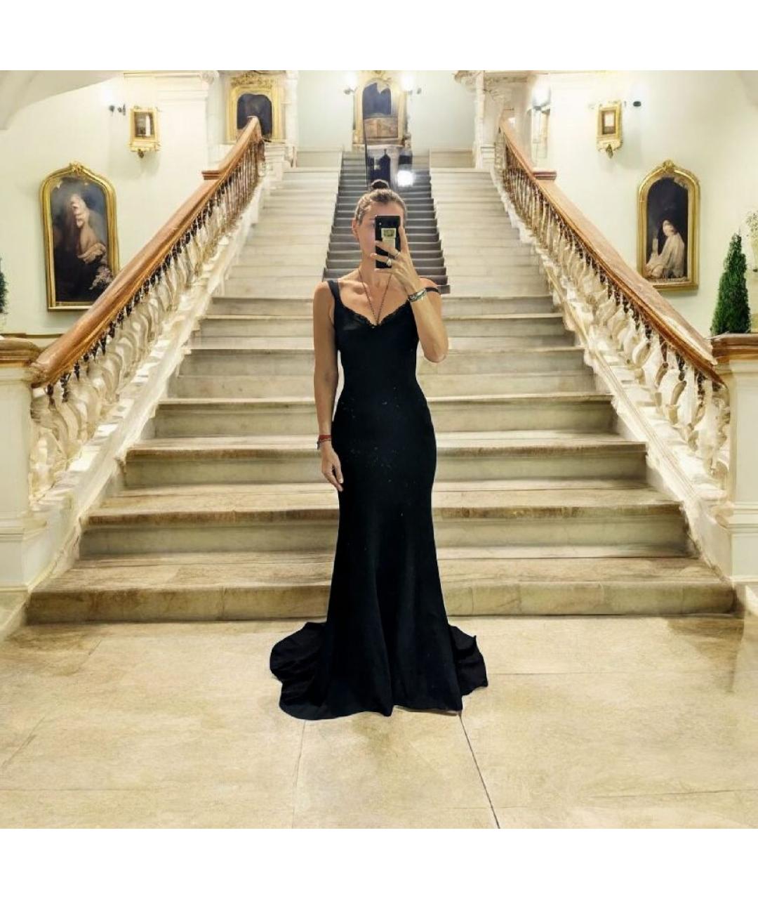 DOLCE&GABBANA Черное вечернее платье, фото 5