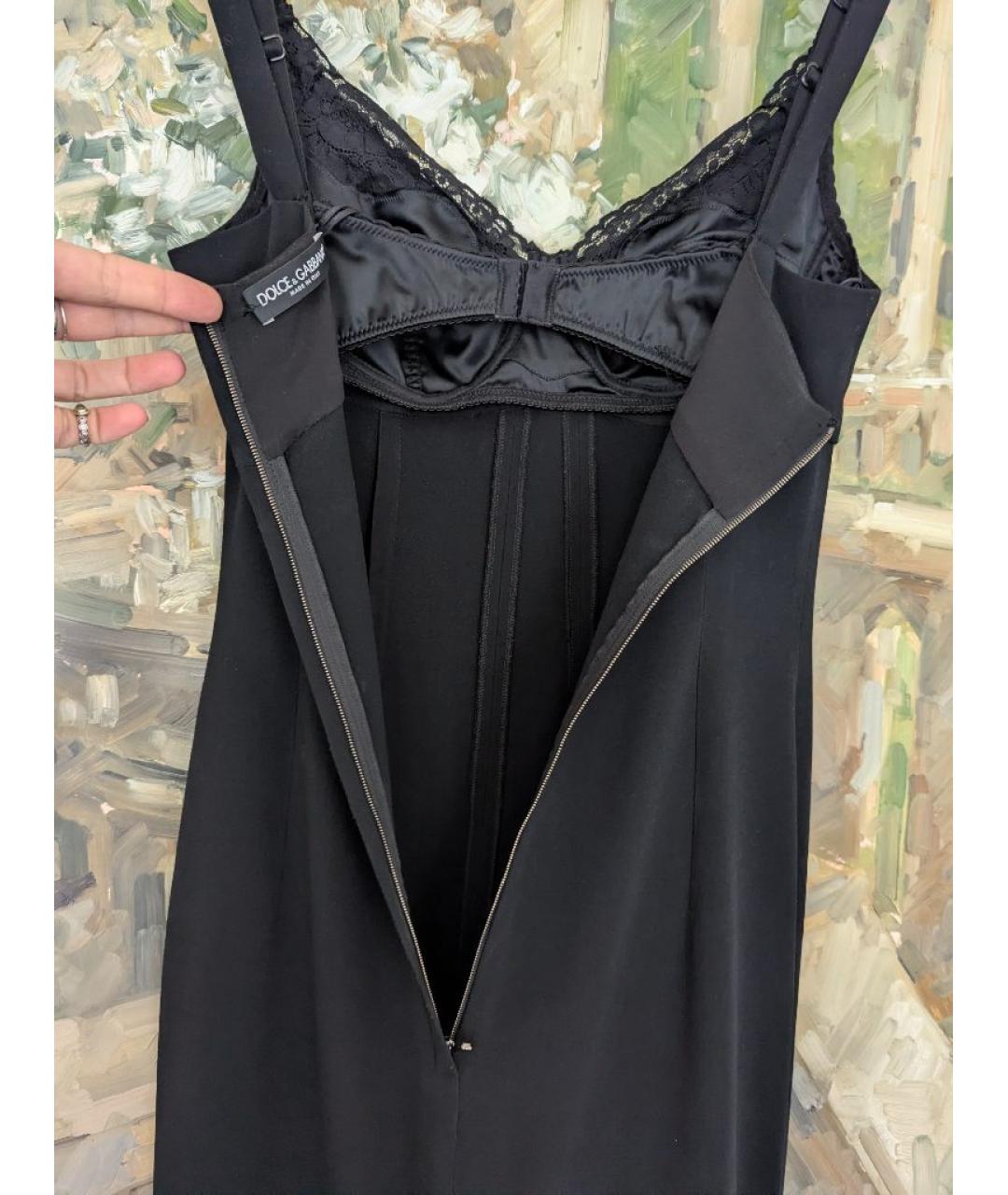 DOLCE&GABBANA Черное вечернее платье, фото 9