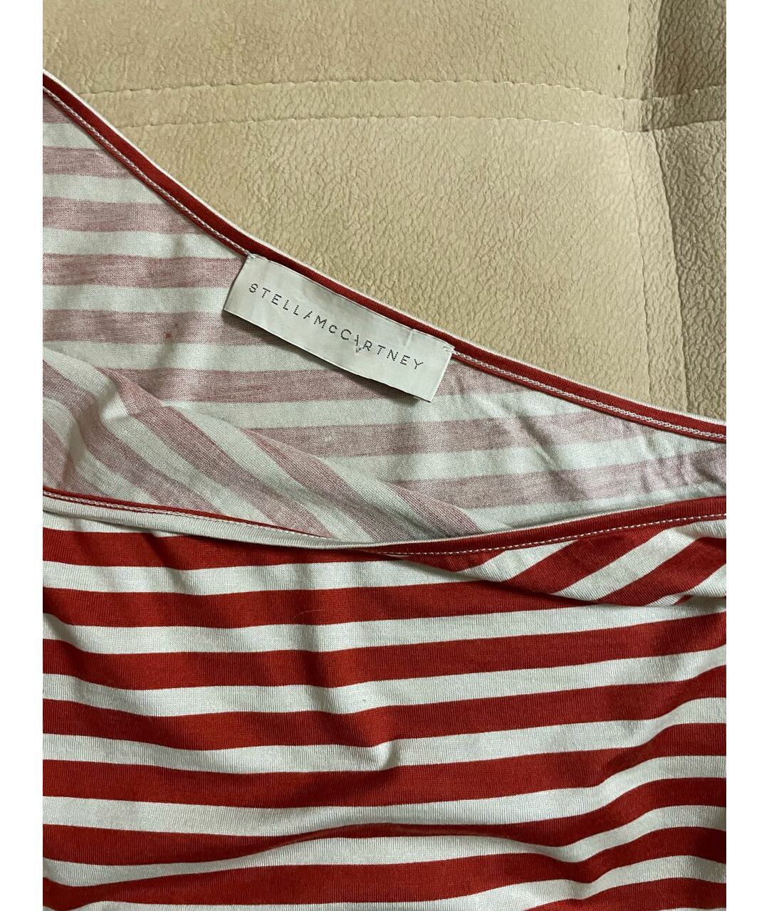 STELLA MCCARTNEY Бордовая шелковая майка, фото 3