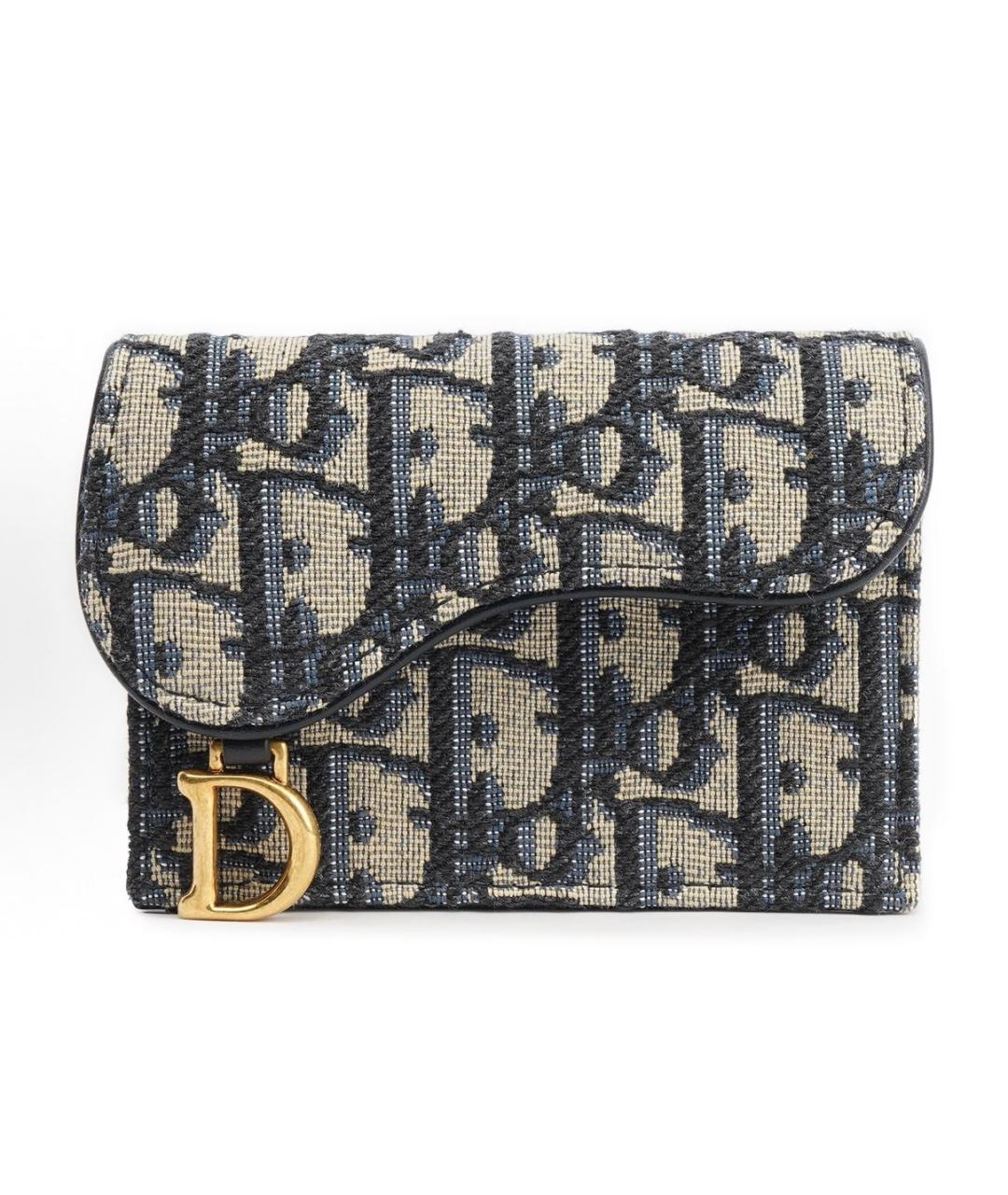 CHRISTIAN DIOR Антрацитовый кошелек, фото 7