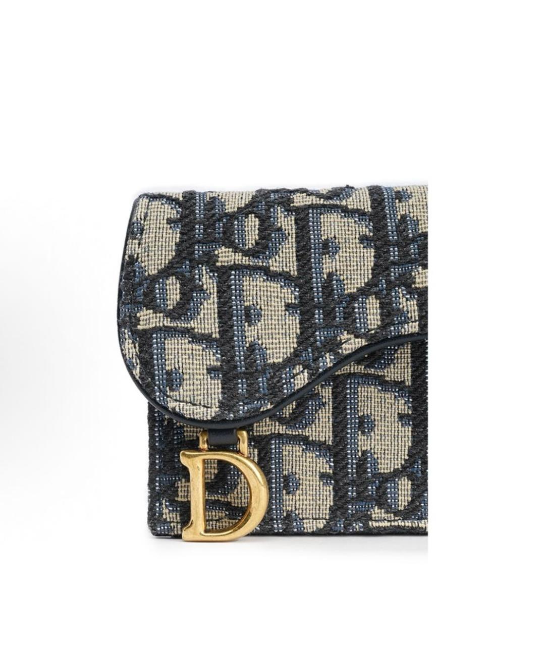 CHRISTIAN DIOR Антрацитовый кошелек, фото 6