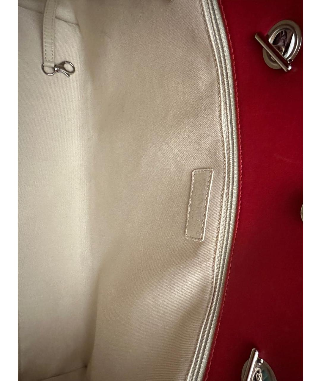 CHANEL Красная сумка через плечо, фото 6