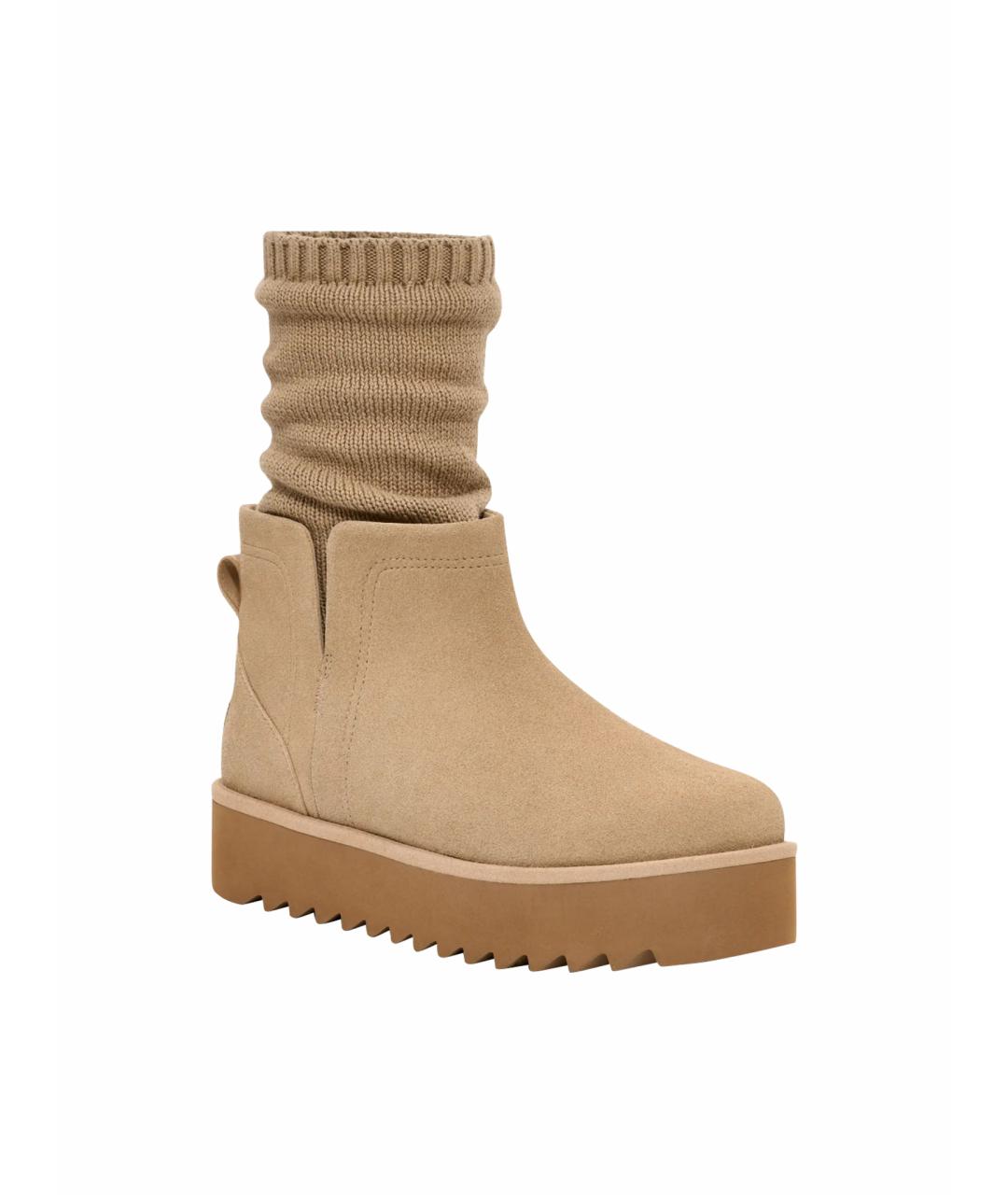 UGG AUSTRALIA Бежевые замшевые ботинки, фото 1