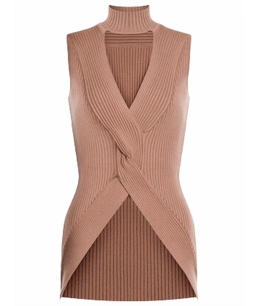 WOLFORD Коричневая шерстяная жилетка, фото 1