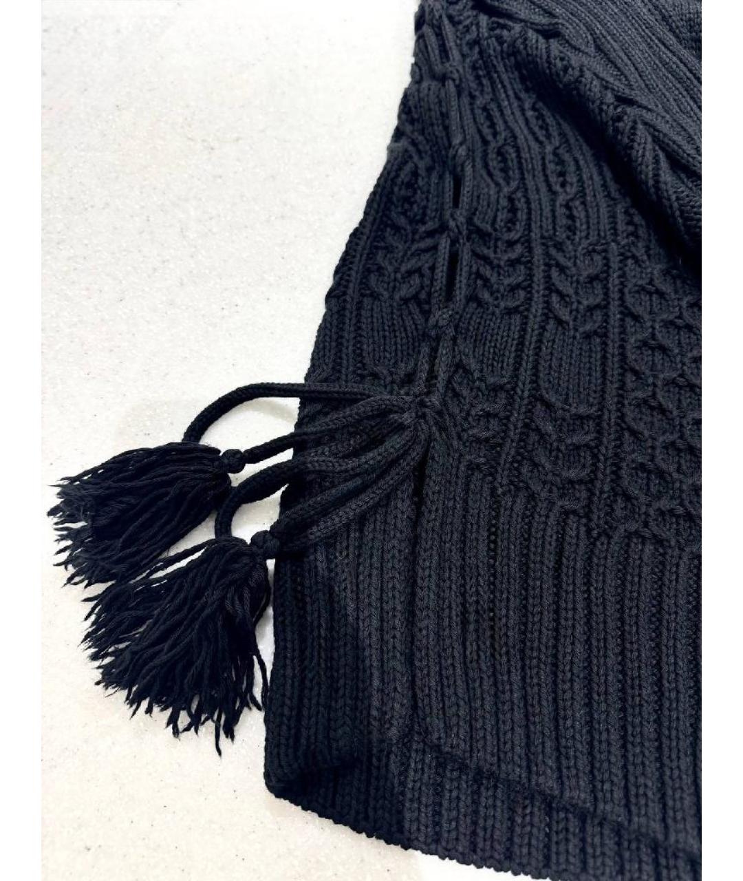 HUGO Черное шерстяное повседневное платье, фото 4