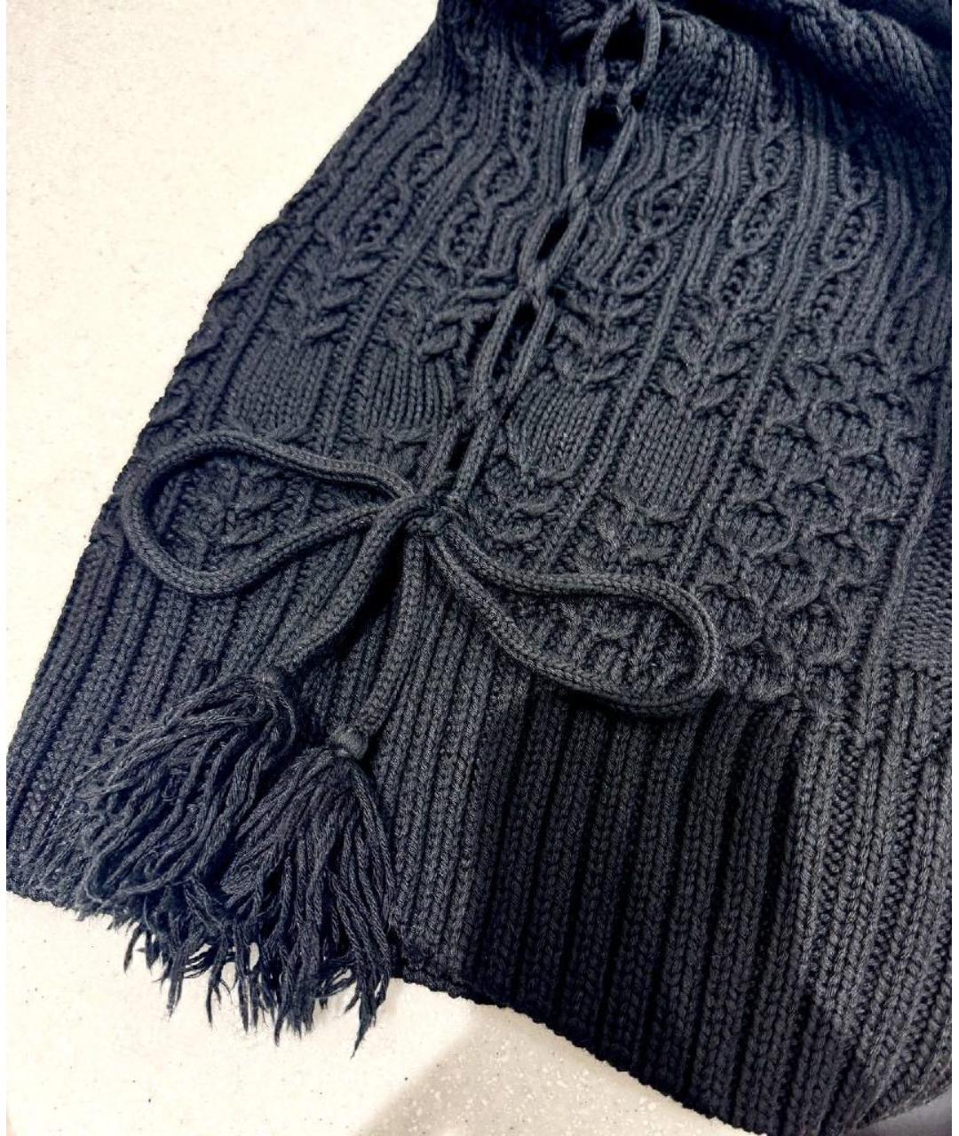 HUGO Черное шерстяное повседневное платье, фото 8