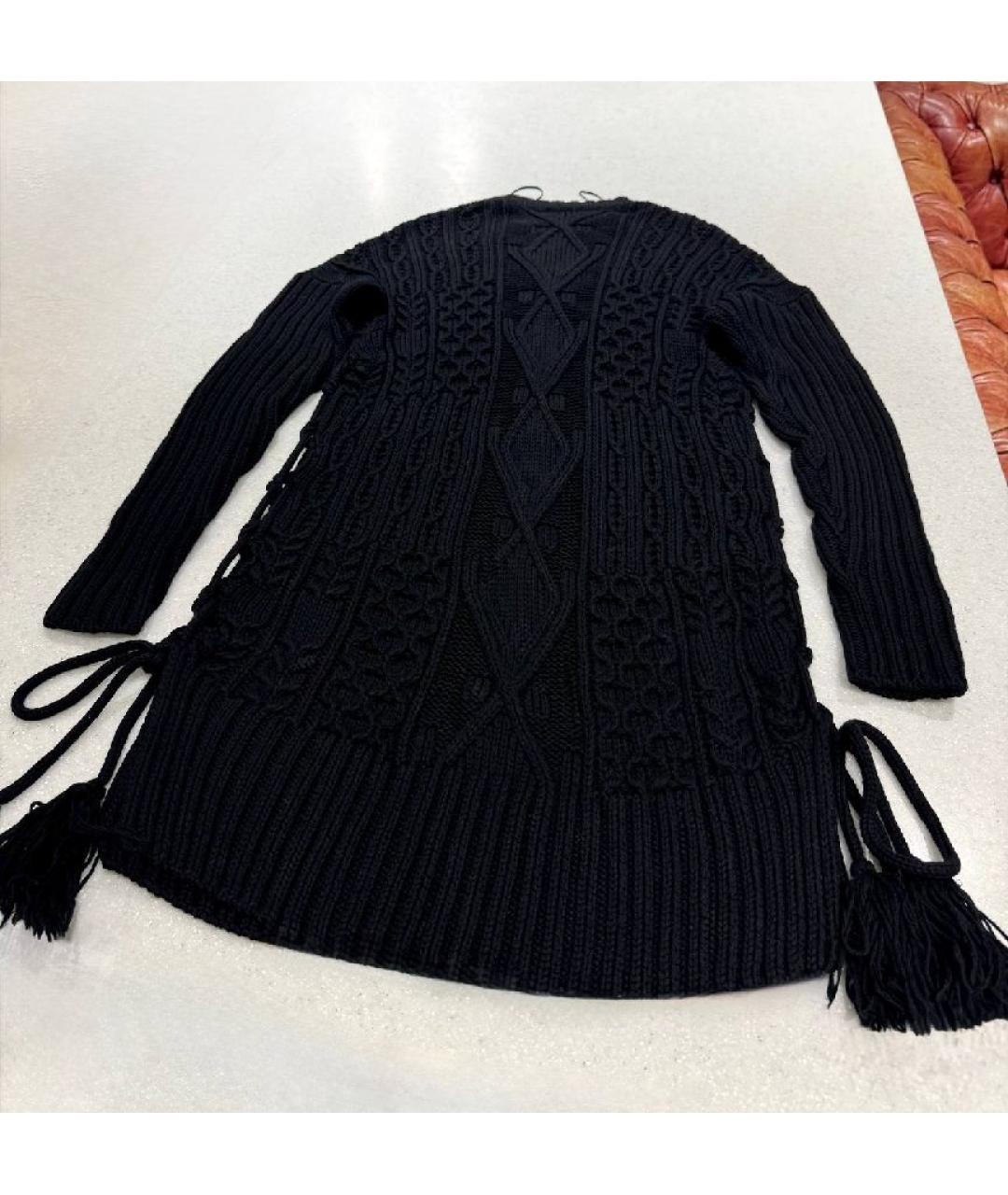 HUGO Черное шерстяное повседневное платье, фото 6