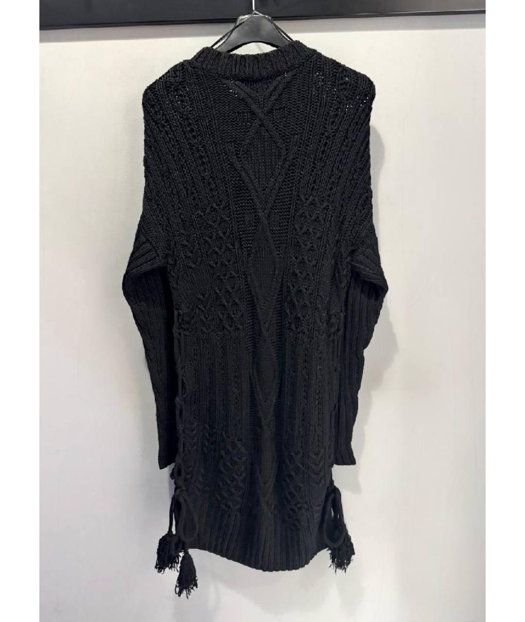 HUGO Черное шерстяное повседневное платье, фото 2