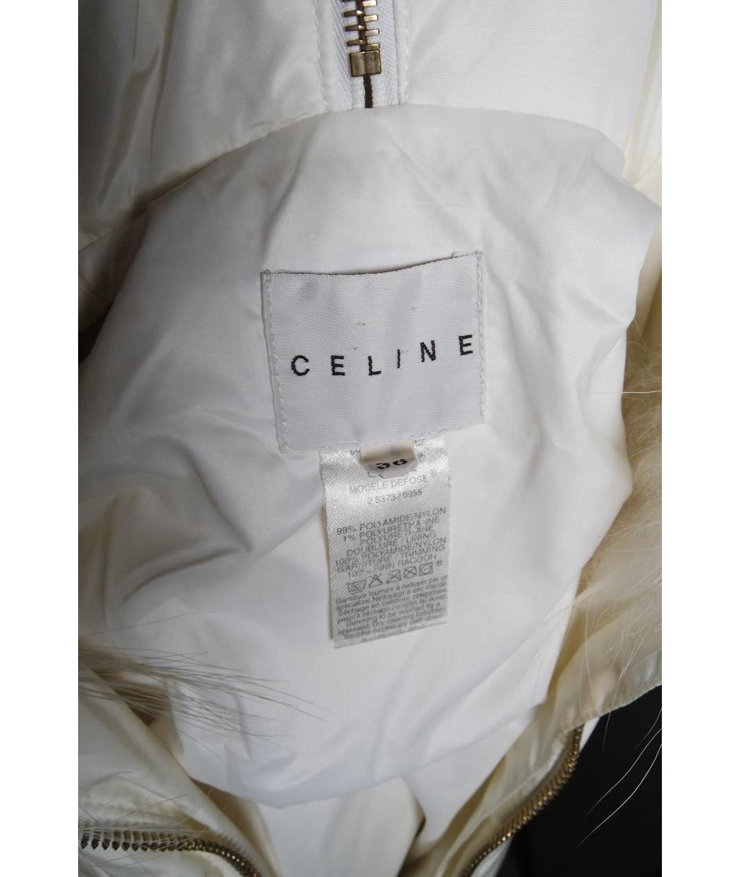 CELINE Белая полиэстеровая куртка, фото 3