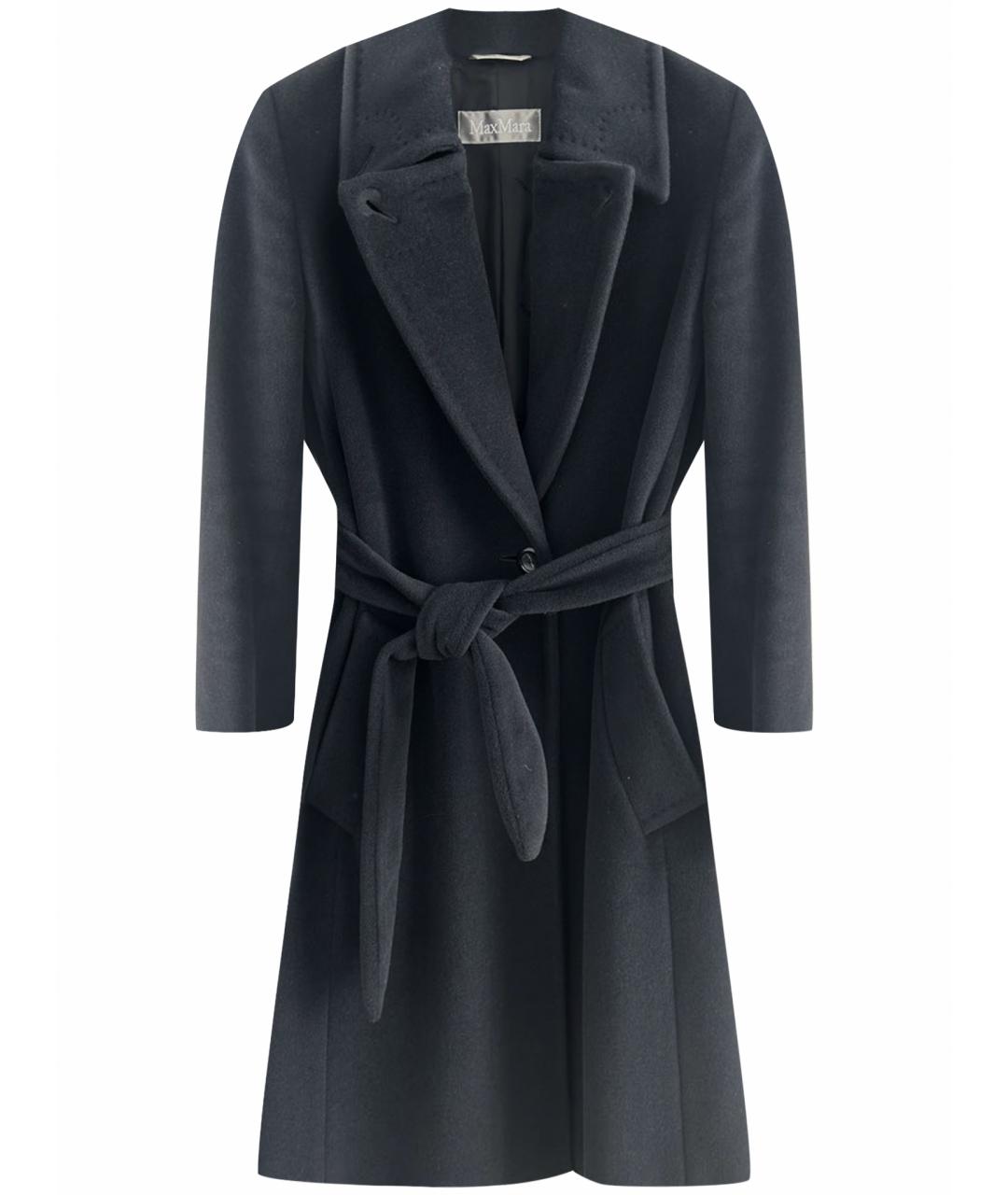 MAX MARA Черное шерстяное пальто, фото 1