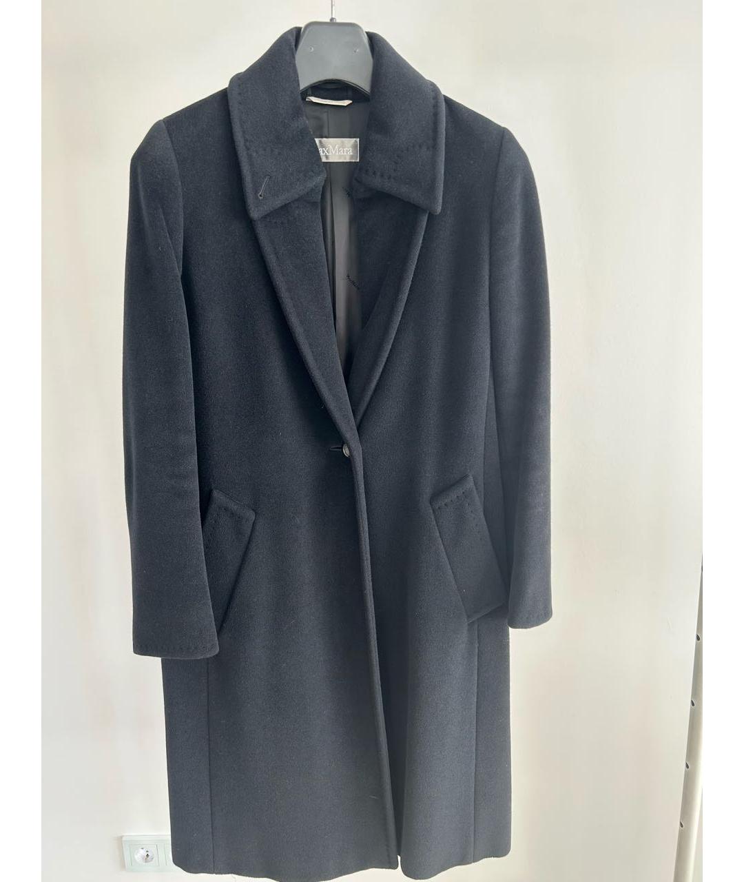 MAX MARA Черное шерстяное пальто, фото 5
