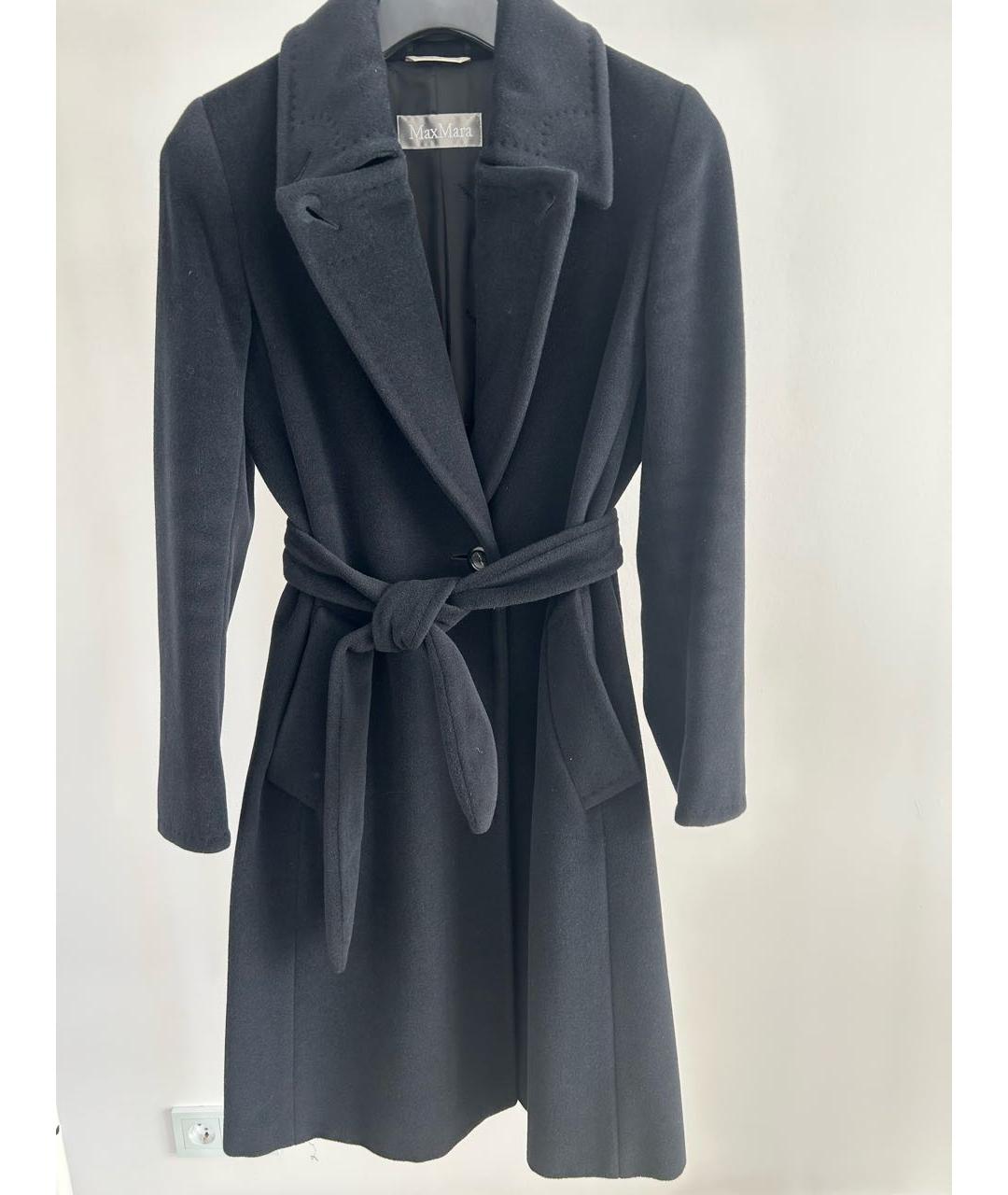 MAX MARA Черное шерстяное пальто, фото 6
