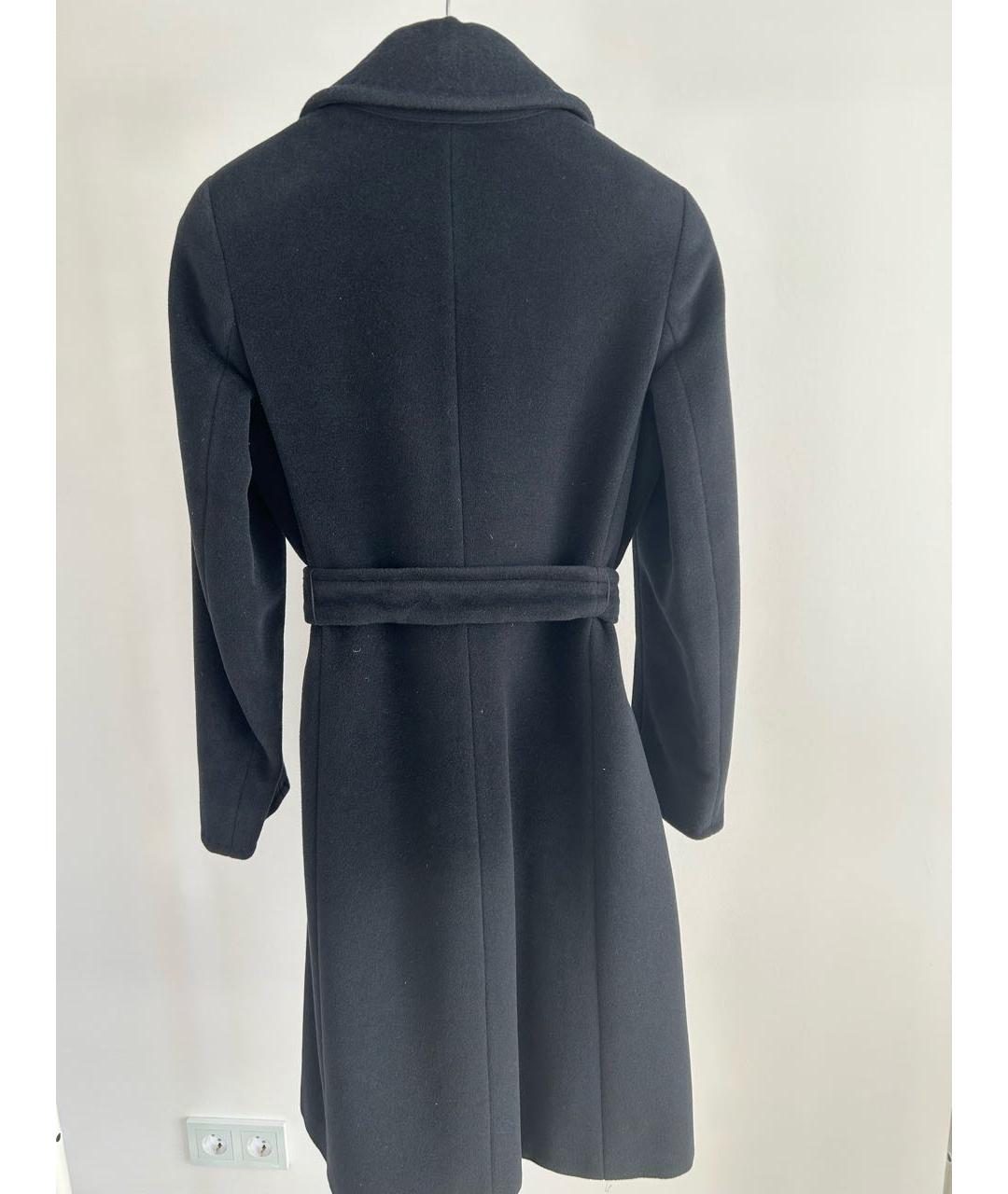 MAX MARA Черное шерстяное пальто, фото 2