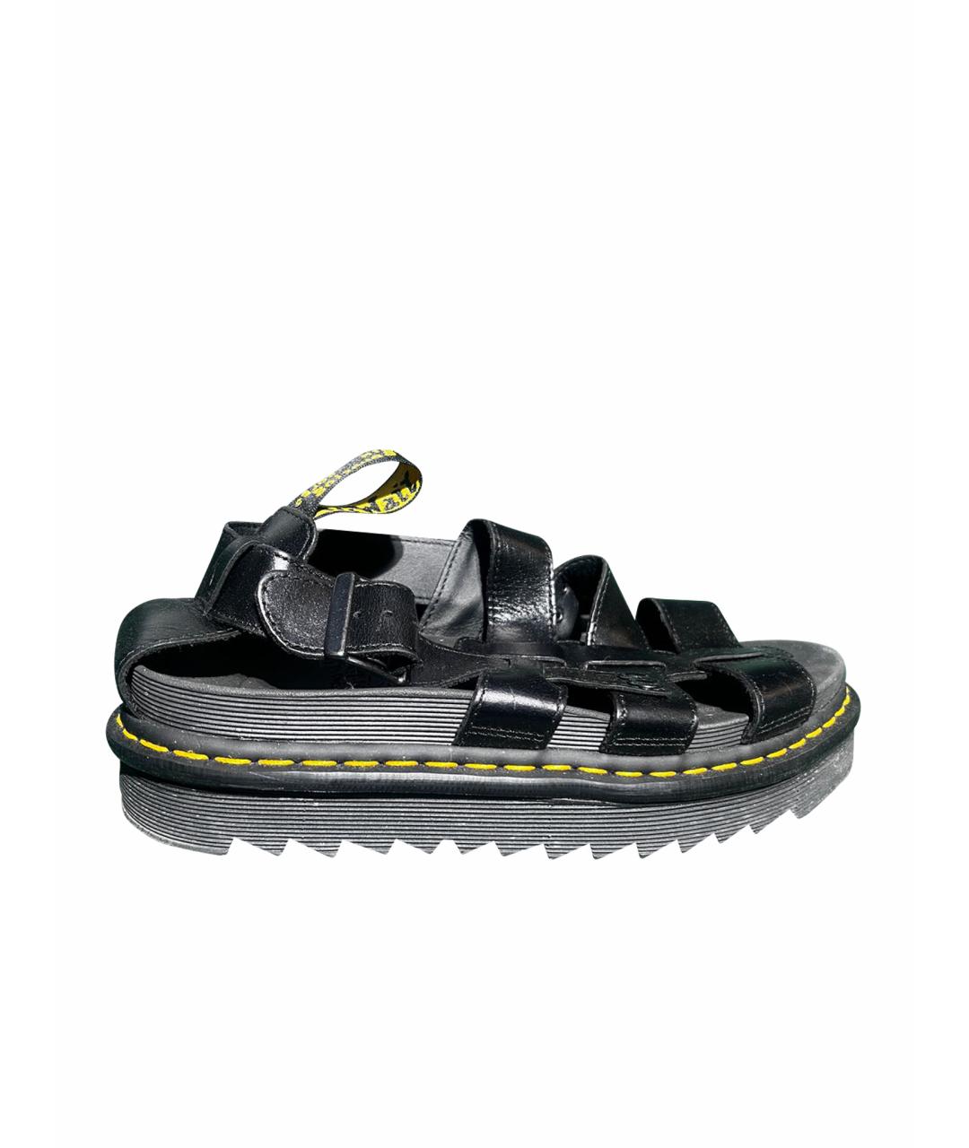 DR. MARTENS Черные кожаные сандалии, фото 1