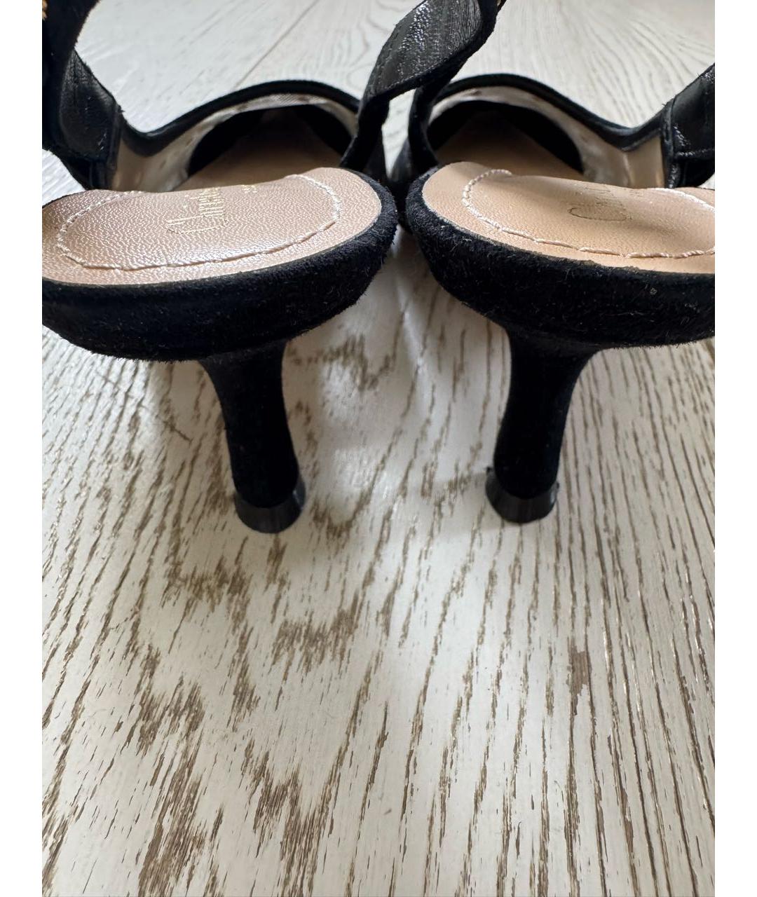 CHRISTIAN DIOR Черные текстильные туфли, фото 4