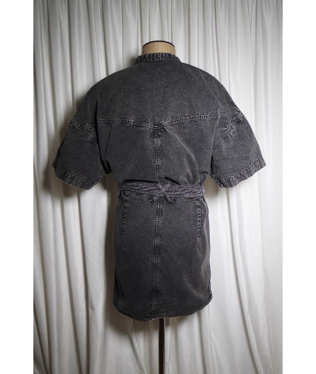 ISABEL MARANT Серое хлопковое повседневное платье, фото 2