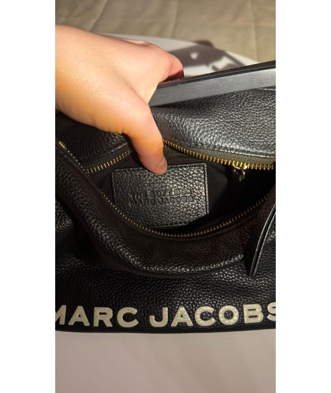 MARC JACOBS Черная кожаная сумка через плечо, фото 5