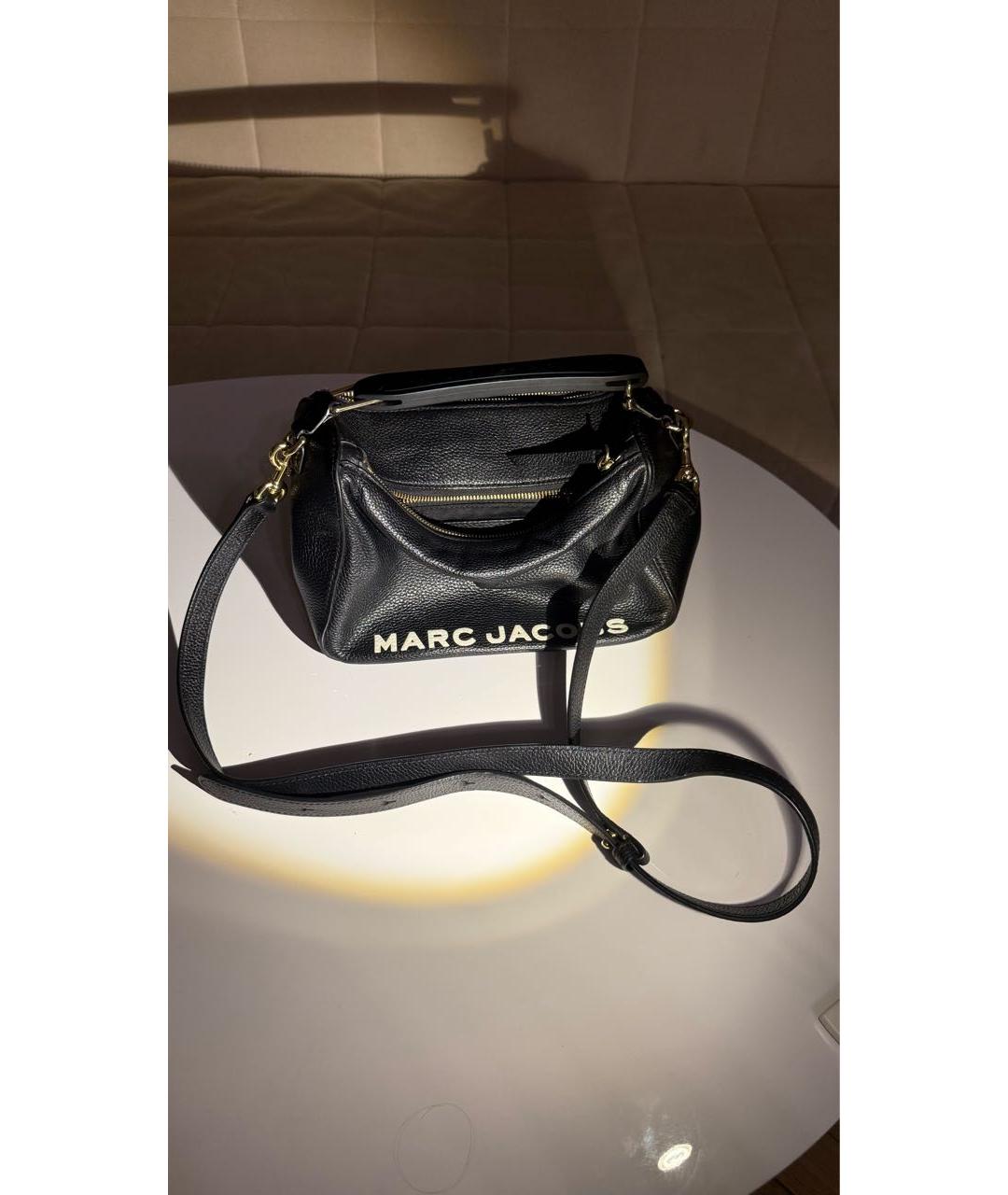 MARC JACOBS Черная кожаная сумка через плечо, фото 7