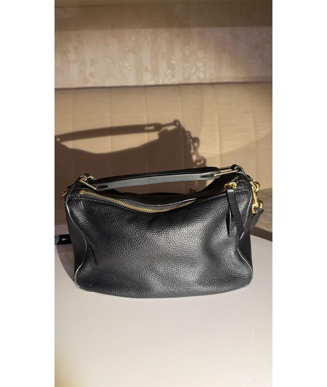 MARC JACOBS Черная кожаная сумка через плечо, фото 3