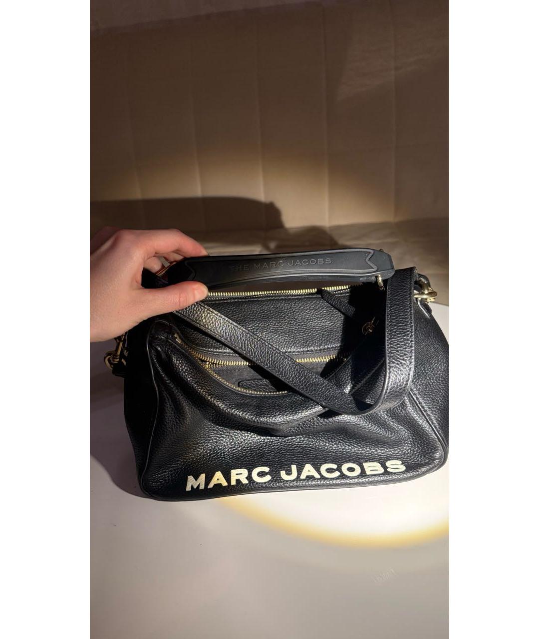 MARC JACOBS Черная кожаная сумка через плечо, фото 6