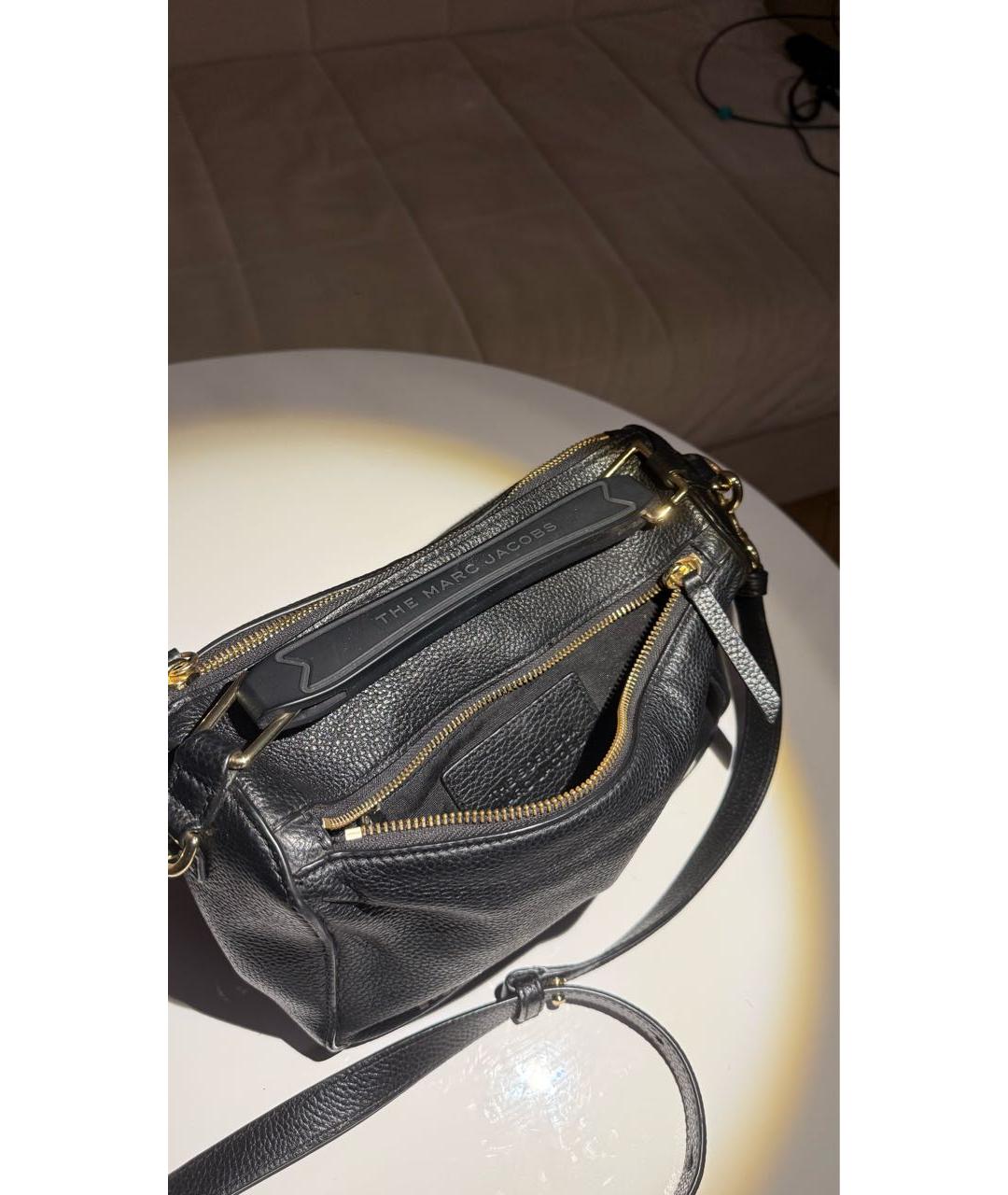 MARC JACOBS Черная кожаная сумка через плечо, фото 4