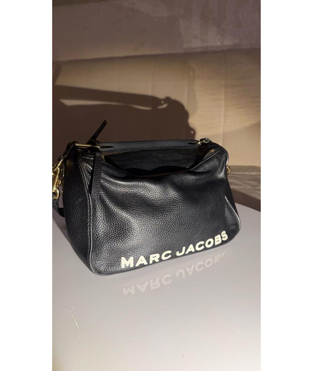 MARC JACOBS Черная кожаная сумка через плечо, фото 2